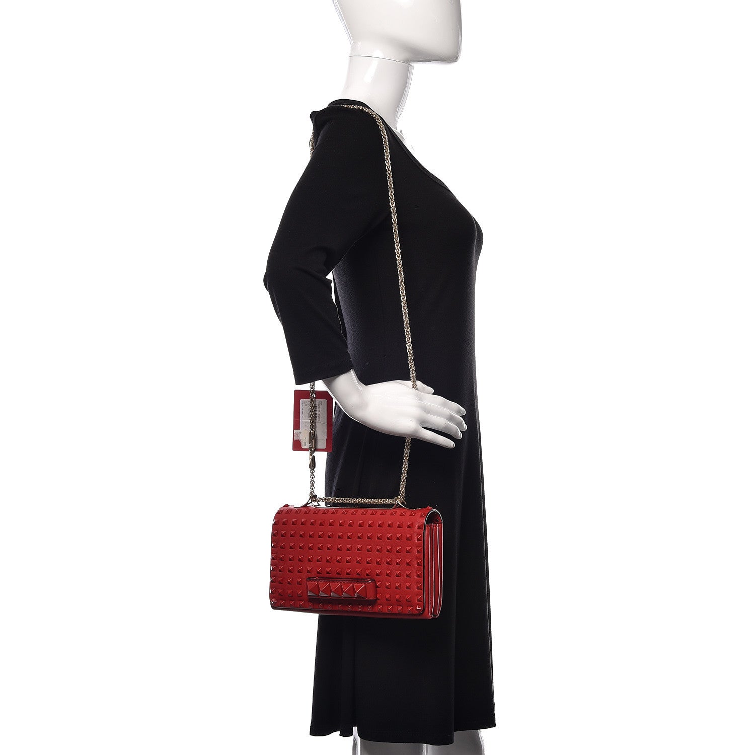 Valentino Garavani Nappa Allover Stud Va Va Voom Shoulder Bag Rosso Valentino 2 of 10