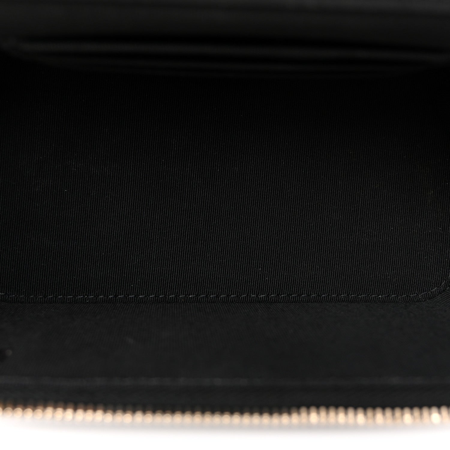 Chanel Lambskin Crochet Quilted Small Vanity Case With Chain Black 5 of 10