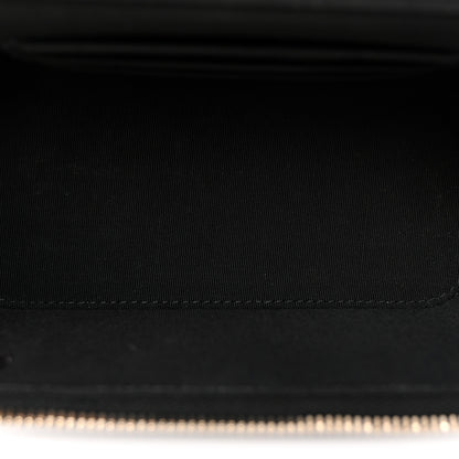 Chanel Lambskin Crochet Quilted Small Vanity Case With Chain Black 5 of 10