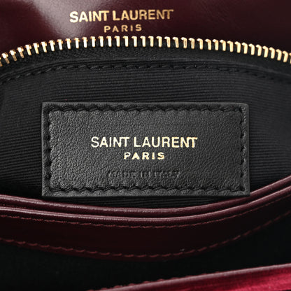 Saint Laurent Velvet Y Quilted Monogram Toy Loulou Crossbody Bag French Burgundy 6 of 10