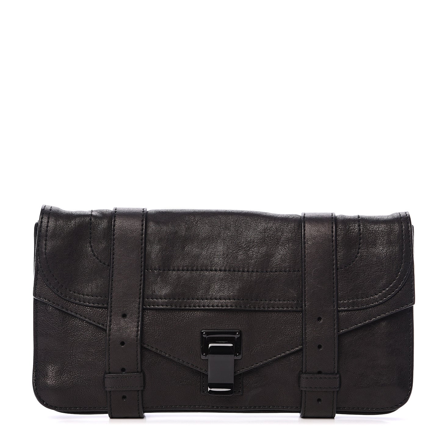 Lambskin PS1 Pochette Clutch Black