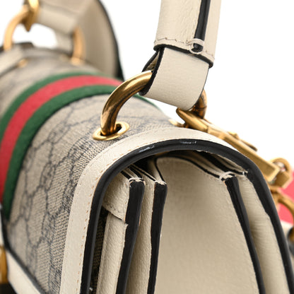 Gucci GG Supreme Monogram Small Queen Margaret Top Handle Bag White 12 of 12