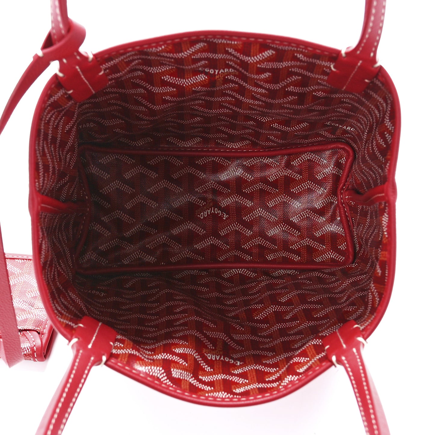 Goyardine Reversible Mini Anjou Red