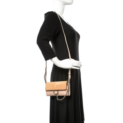 Chloe Calfskin Mini Faye Shoulder Bag Cement Pink 2 of 12