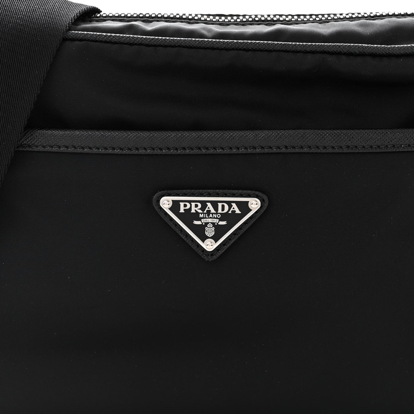 Tessuto Nylon Messenger Bag Black