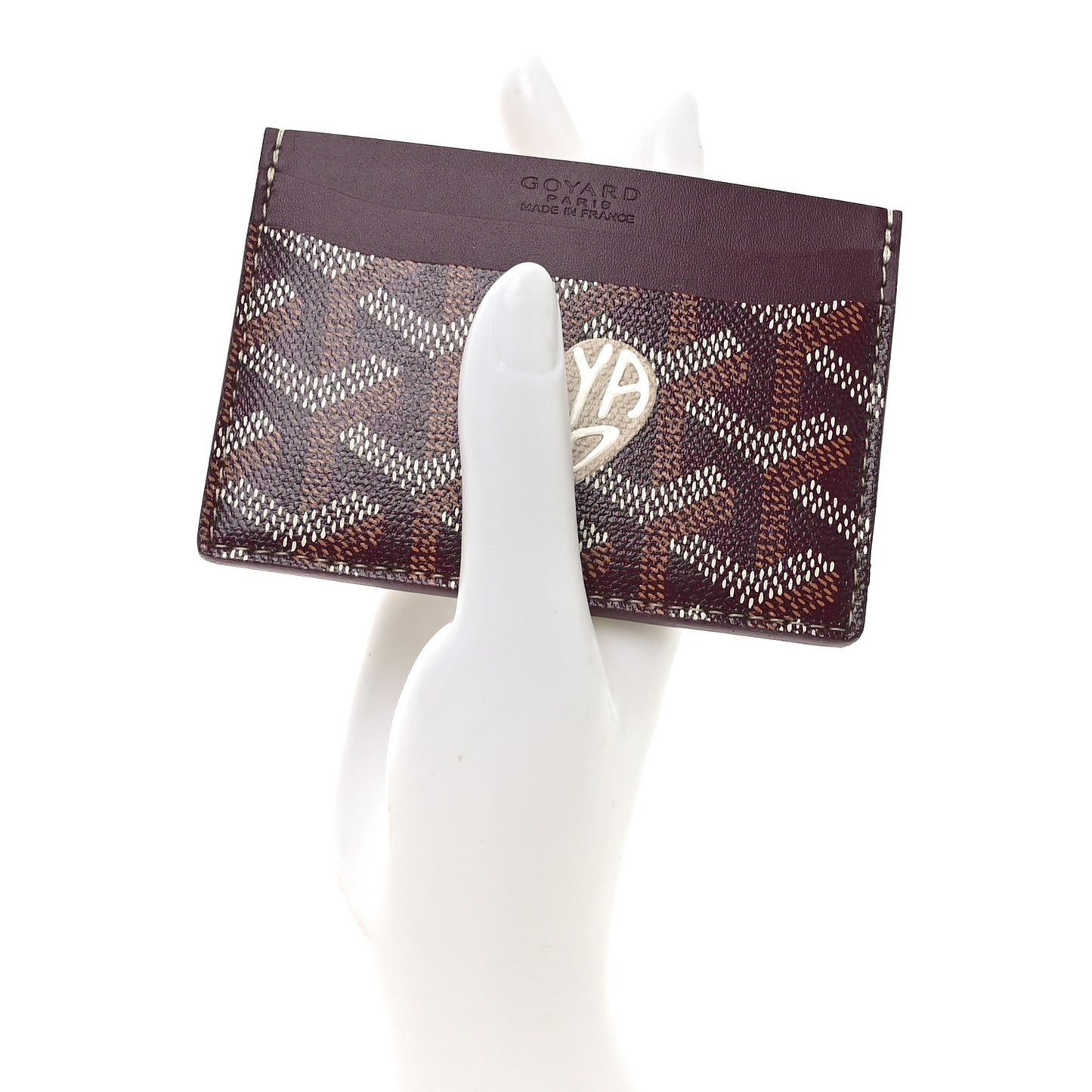 Goyardine Saint Sulpice Card Holder Bordeaux