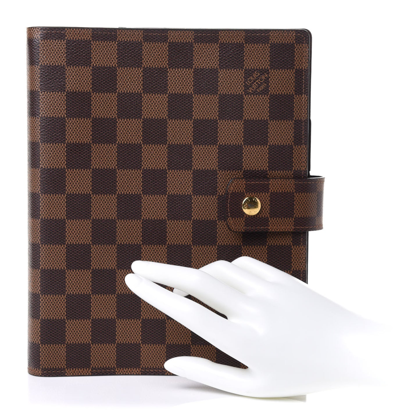 Damier Ebene Large Ring Agenda Cover
