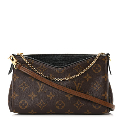 Louis Vuitton Monogram Pallas Clutch Black 1 of 17