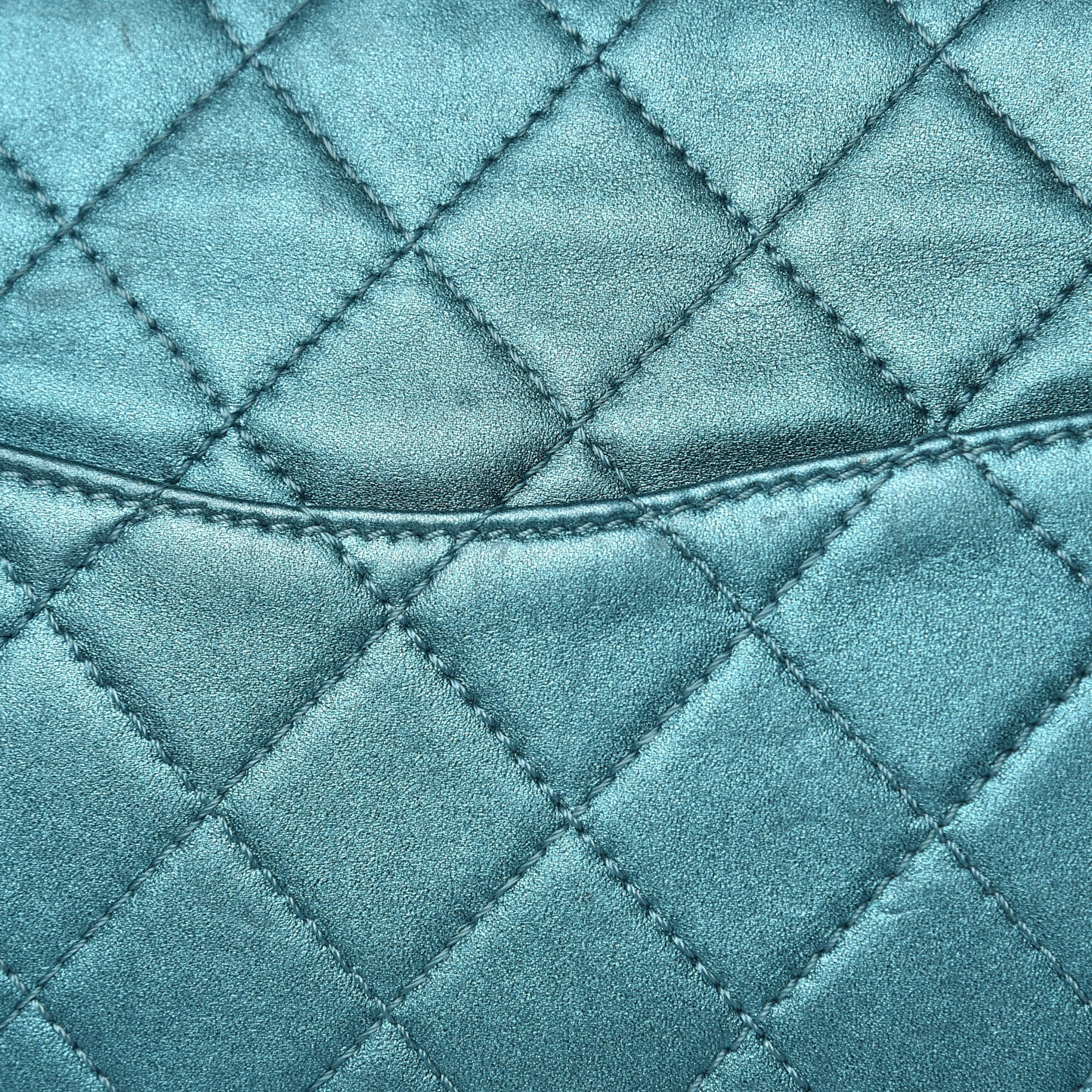 Metallic Calfskin Quilted 2.55 Reissue 227 Flap Turquoise