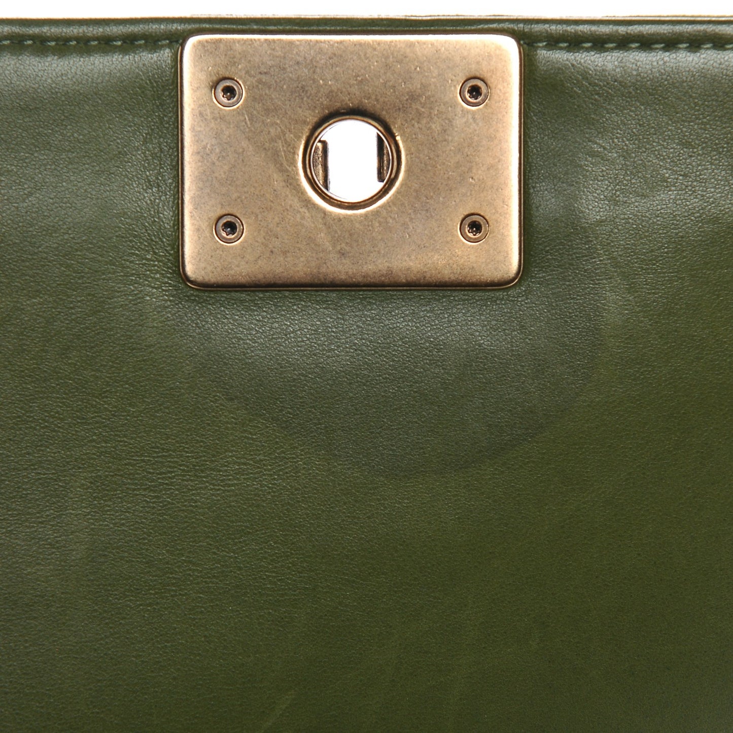 Velvet Tweed Medium Boy Flap Green