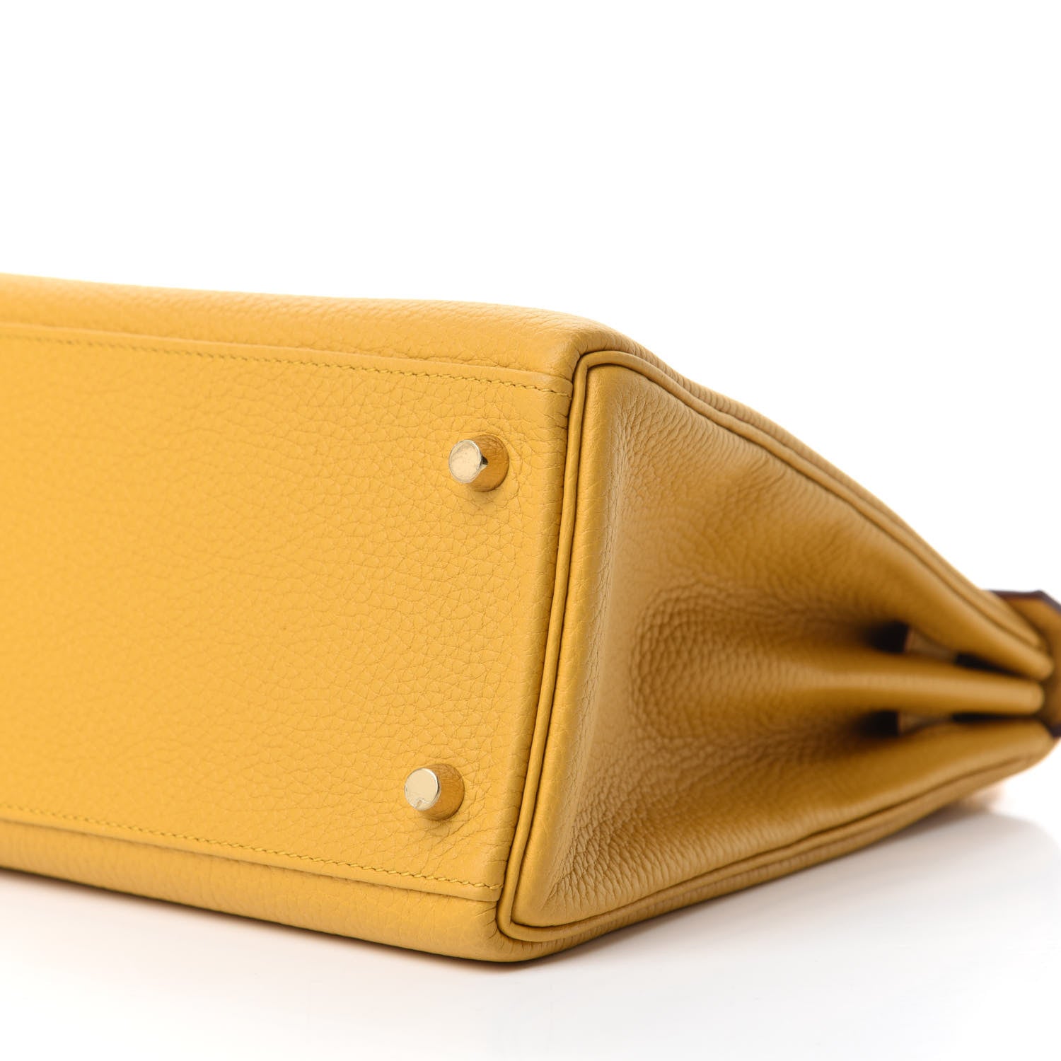 Hermes Togo Kelly Retourne 28 Jaune Ambre 7 of 11