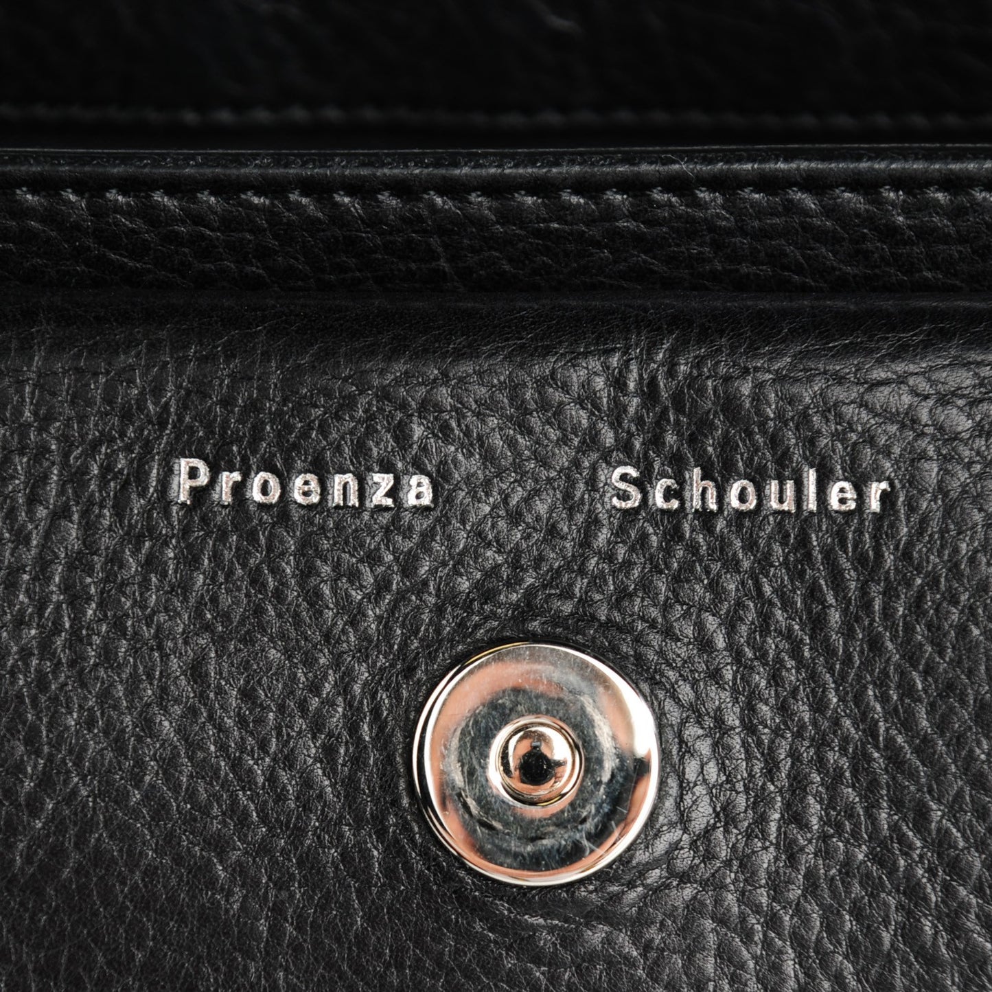 Textured Calfskin Mini PS11 Classic Shoulder Bag Black