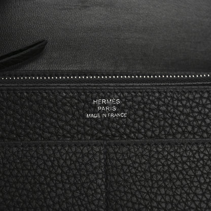 Hermes Togo Dogon Duo Wallet Black 7 of 9