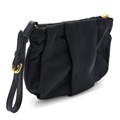 Prada Tessuto Nylon Bow Wristlet Black 3 of 7