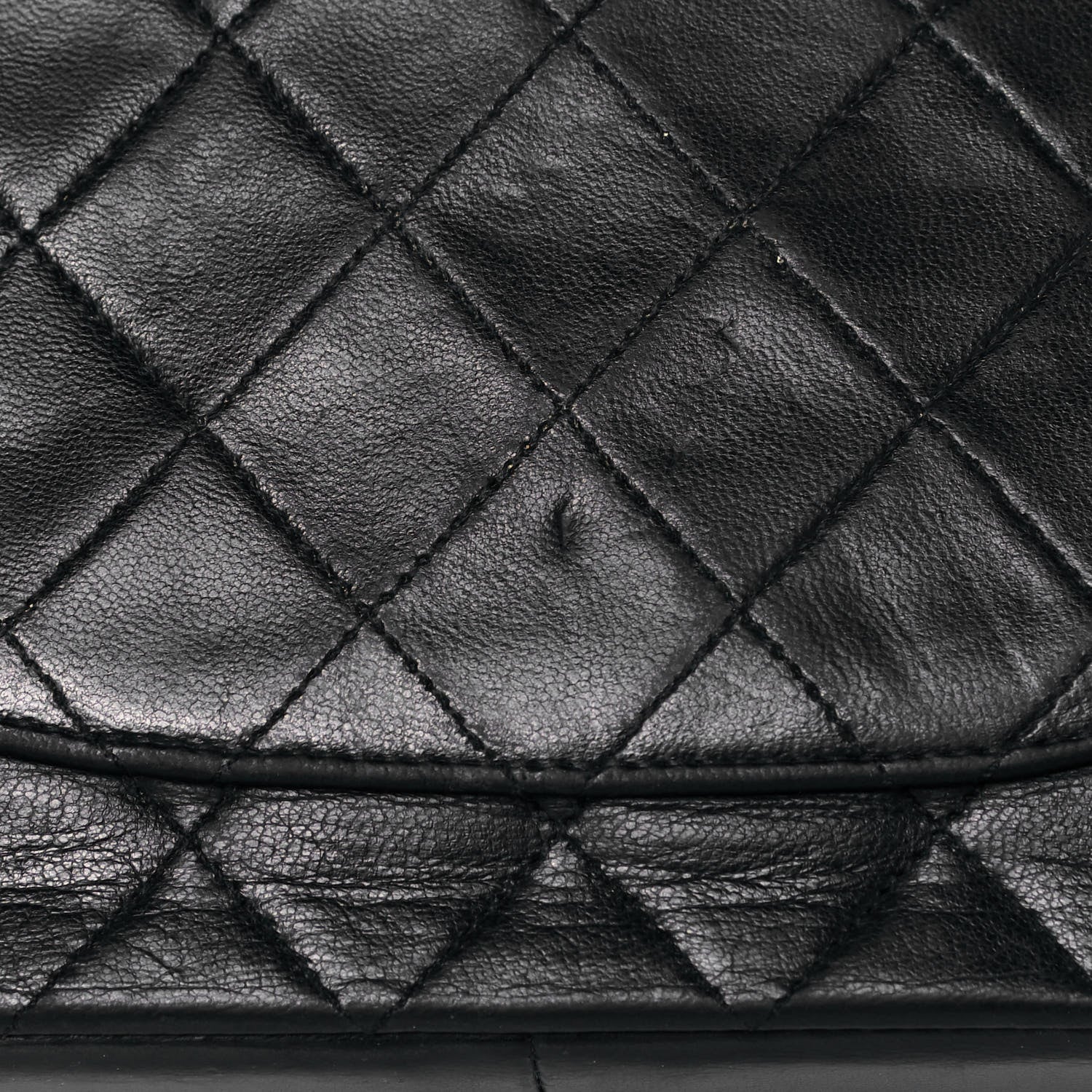Chanel Lambskin Quilted Medium Double Flap Black 17 of 21