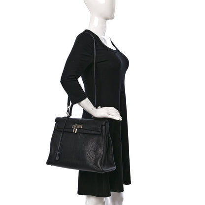 Hermes Fjord Kelly Retourne 35 Black 2 of 17