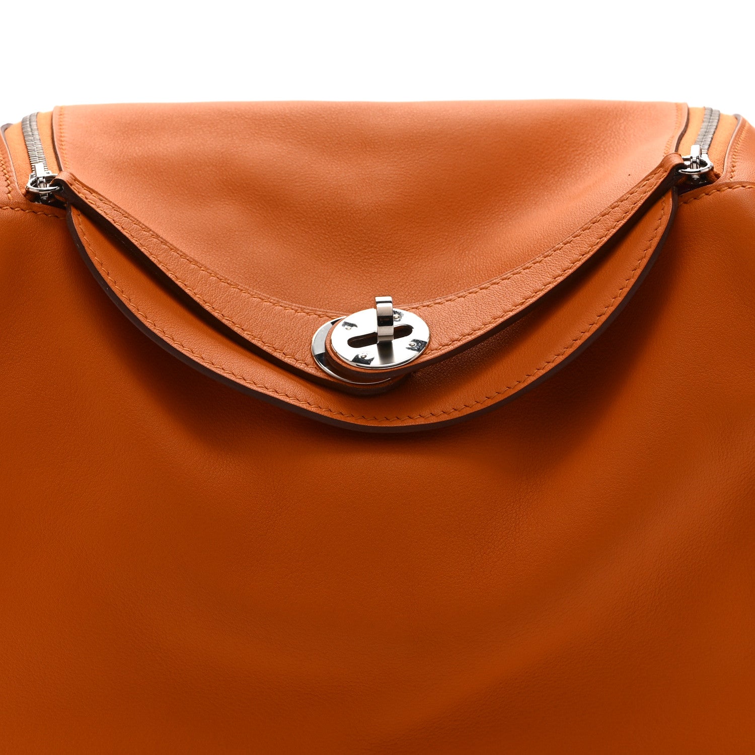 Hermes Swift Epsom Lindy 26 Tressage De  Cuir Orange Gold Rose Azalee 8 of 11
