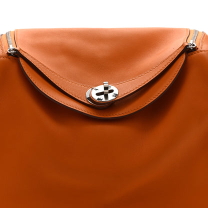 Hermes Swift Epsom Lindy 26 Tressage De  Cuir Orange Gold Rose Azalee 8 of 11