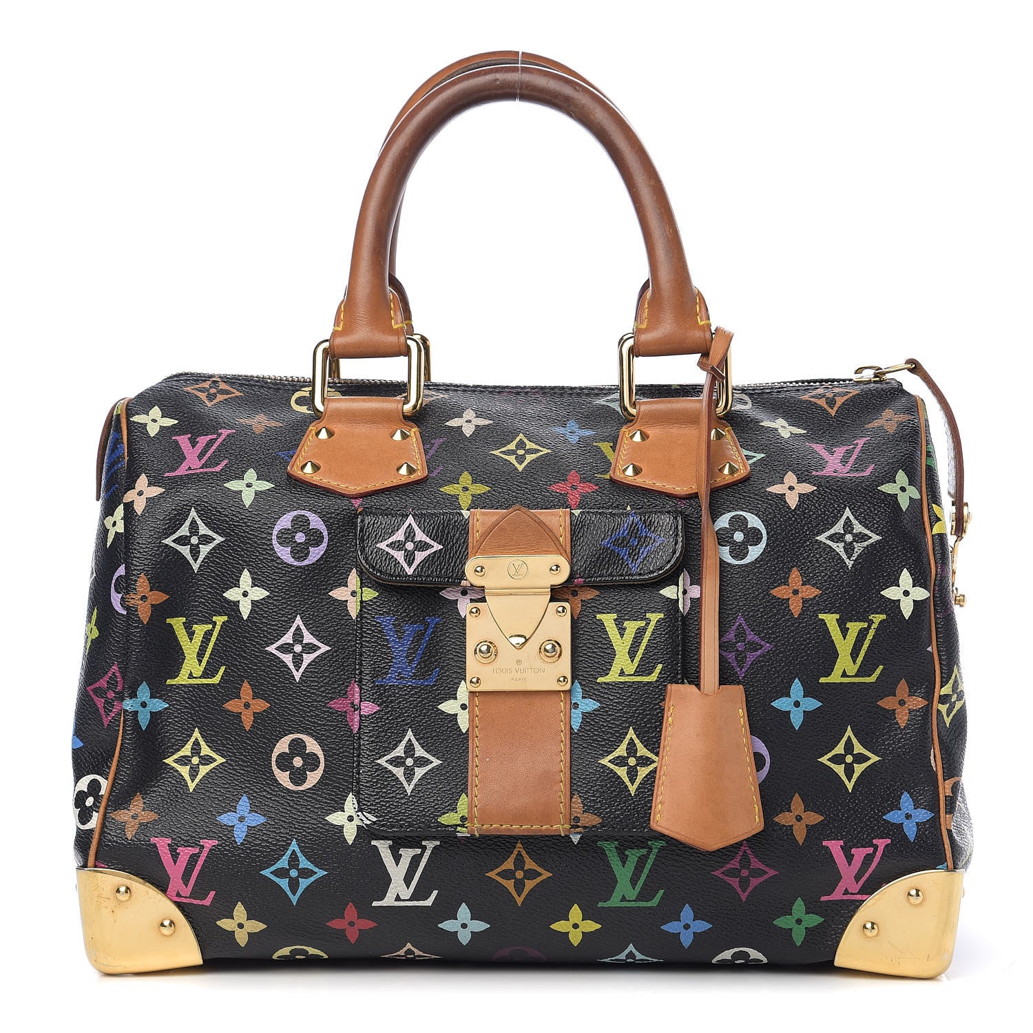 Louis Vuitton Monogram Multicolor Speedy 30 Black 1 of 12