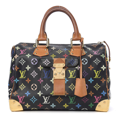 Louis Vuitton Monogram Multicolor Speedy 30 Black 1 of 12