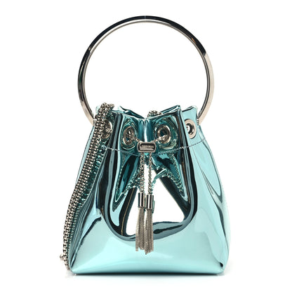 Jimmy Choo Metallic Patent Bon Bon Bag  Malibu 1 of 8
