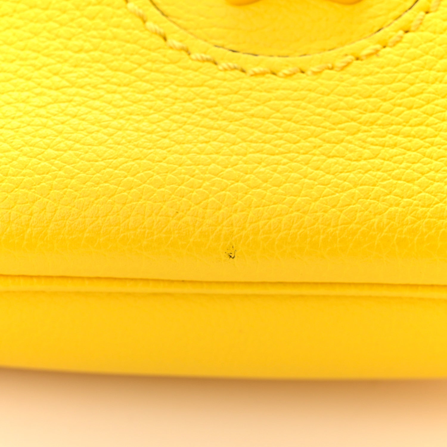 Versace Calfskin La Medusa Mini Hobo Crossbody Yellow 10 of 13