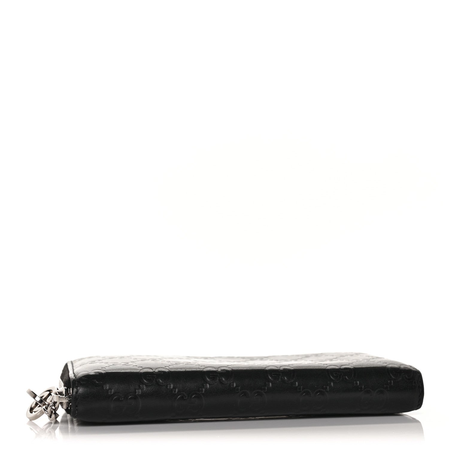 Gucci Guccissima Large Twins Zip Around Wallet Black 4 of 8
