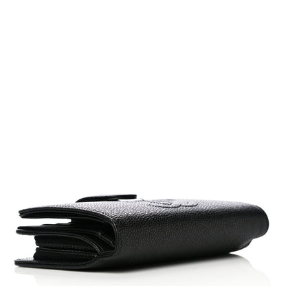 Chanel Caviar Timeless CC Zipped Pocket Wallet Black 4 of 11