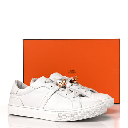 Hermes Calfskin Day Sneakers 38 White 8 of 8