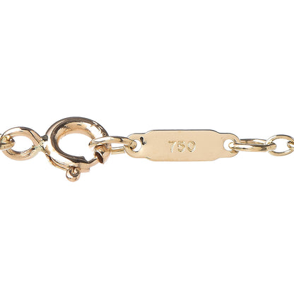 Tiffany 18K Yellow Gold Diamond Clover Key Pendant Necklace 6 of 8