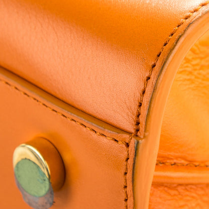 Saint Laurent Calfskin Small Sac De Jour Mandarine 11 of 12