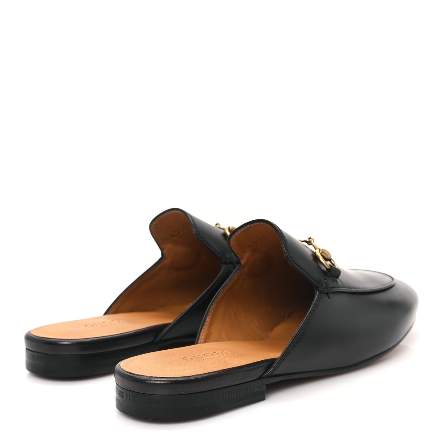 Calfskin Womens Princetown Slippers 37.5 Black