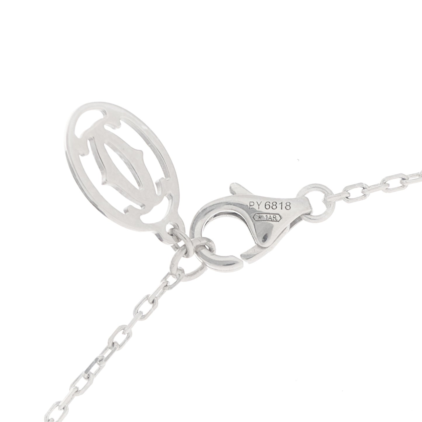 18K White Gold Diamond LM D'Amour Pendant Necklace