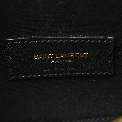 Saint Laurent Patent Tartarugato Monogram Bill Pouch Tortoise Brown 6 of 6