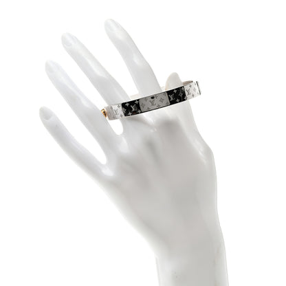 Louis Vuitton Brass Palladium Plated Nanogram Cuff M Silver 2 of 5