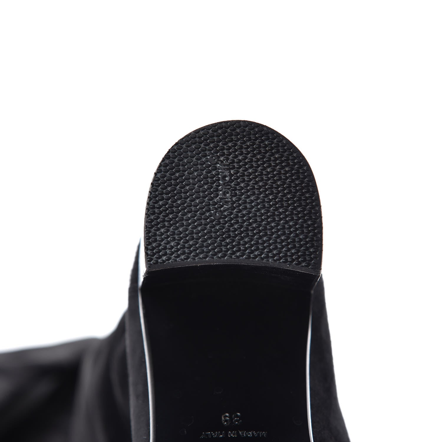 Chanel Suede Calfskin CC Over The Knee Boots 39 Black 10 of 10