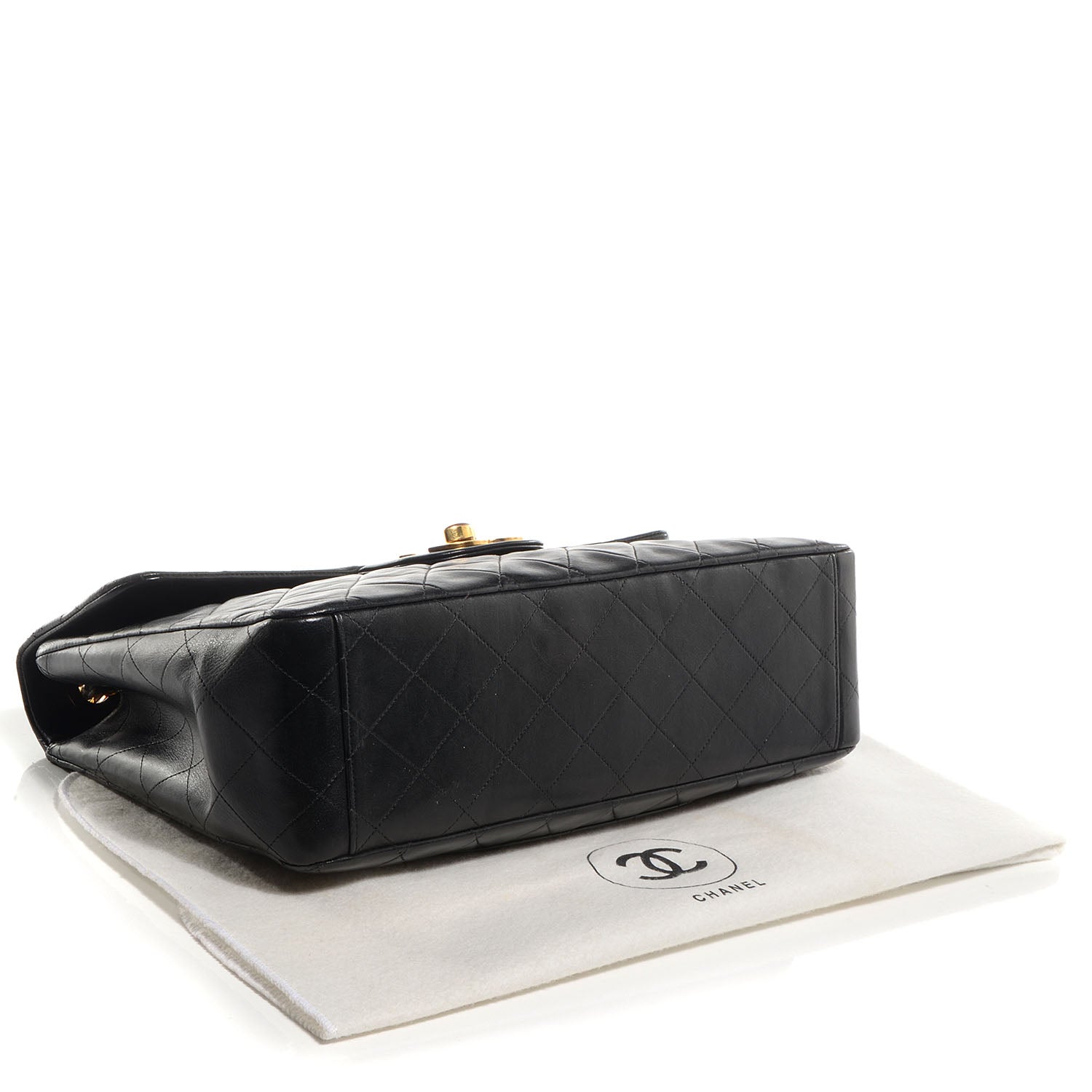 Chanel Lambskin XL Jumbo Flap Black 4 of 10