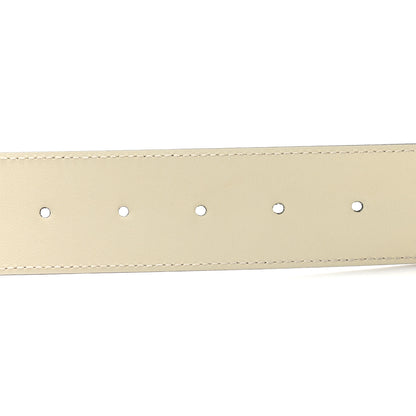 Gucci Calfskin Double G 40mm Belt 90 36 Mystic White 4 of 7