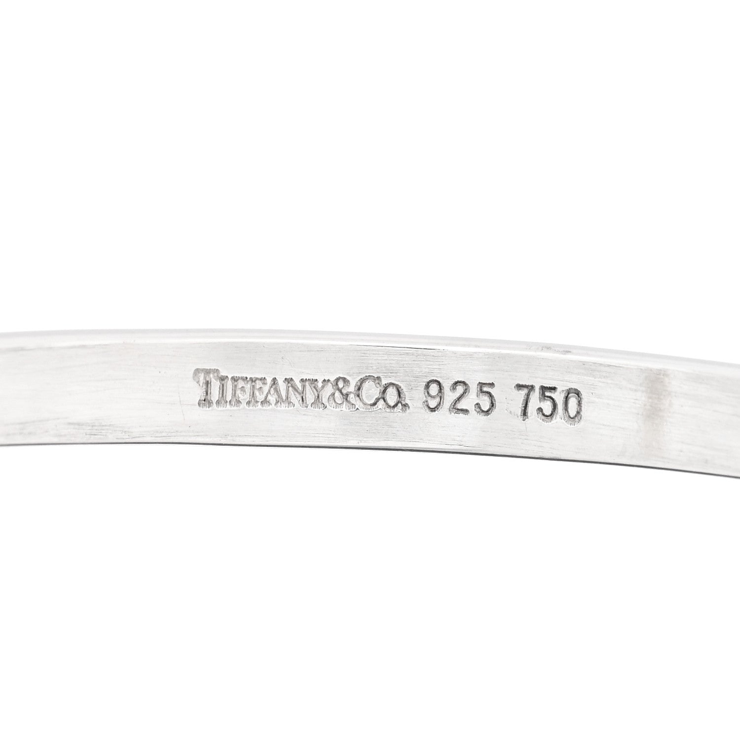 Tiffany Sterling Silver 18K Yellow Gold Hook Eye Bangle Bracelet 3 of 3