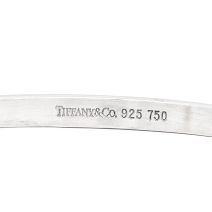 Tiffany Sterling Silver 18K Yellow Gold Hook Eye Bangle Bracelet 3 of 3