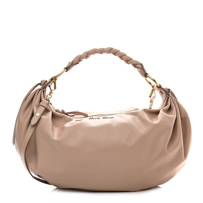 Miu Miu Vitello Softy Shoulder Bag Cammeo 1 of 10