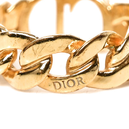 Christian Dior Metal Danseuse Etoile Chain Ring M Gold 5 of 5