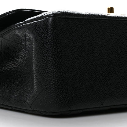 Chanel Caviar Quilted Jumbo Double Flap Black 9 of 10