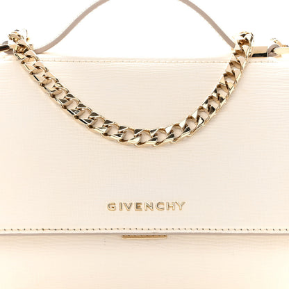 Givenchy Textured Calfskin Mini Pandora Box Chain Crossbody Bag White 7 of 11