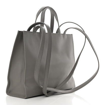 Telfar Vegan Leather Medium Shopping Bag Grey 3 of 11