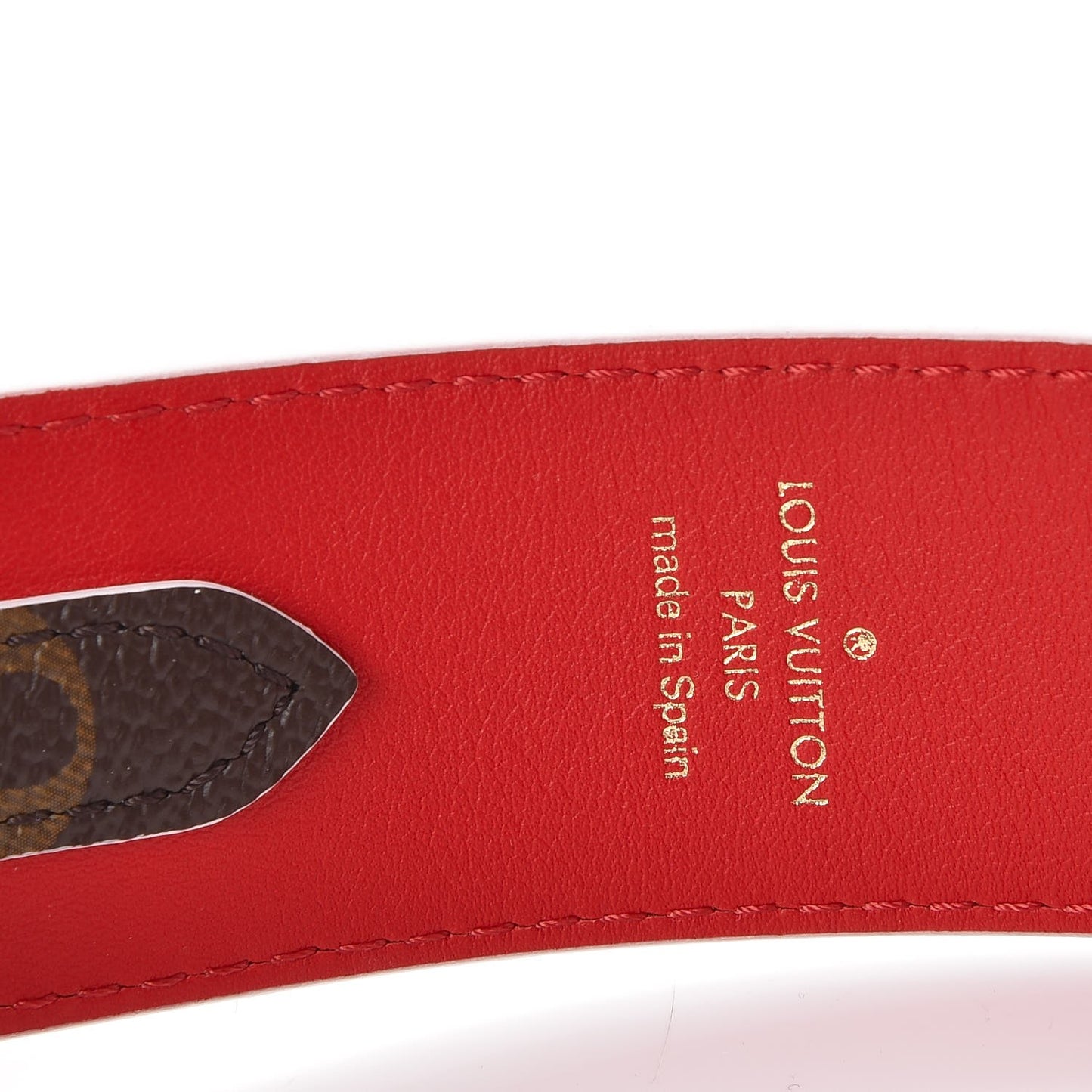 Monogram Bandouliere Shoulder Strap Red