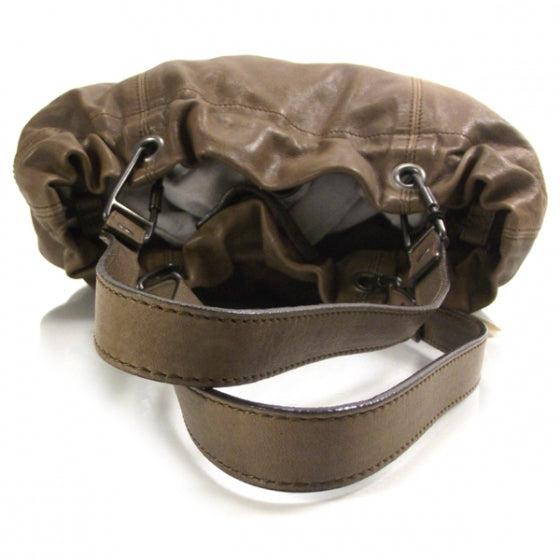 Leather Elmgate Packable Tote Nutmeg