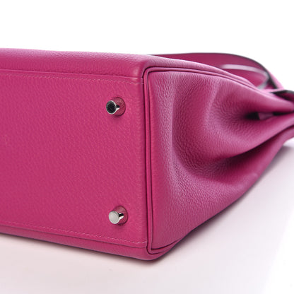 Hermes Togo Kelly Retourne 28 Rose Pourpre 16 of 42