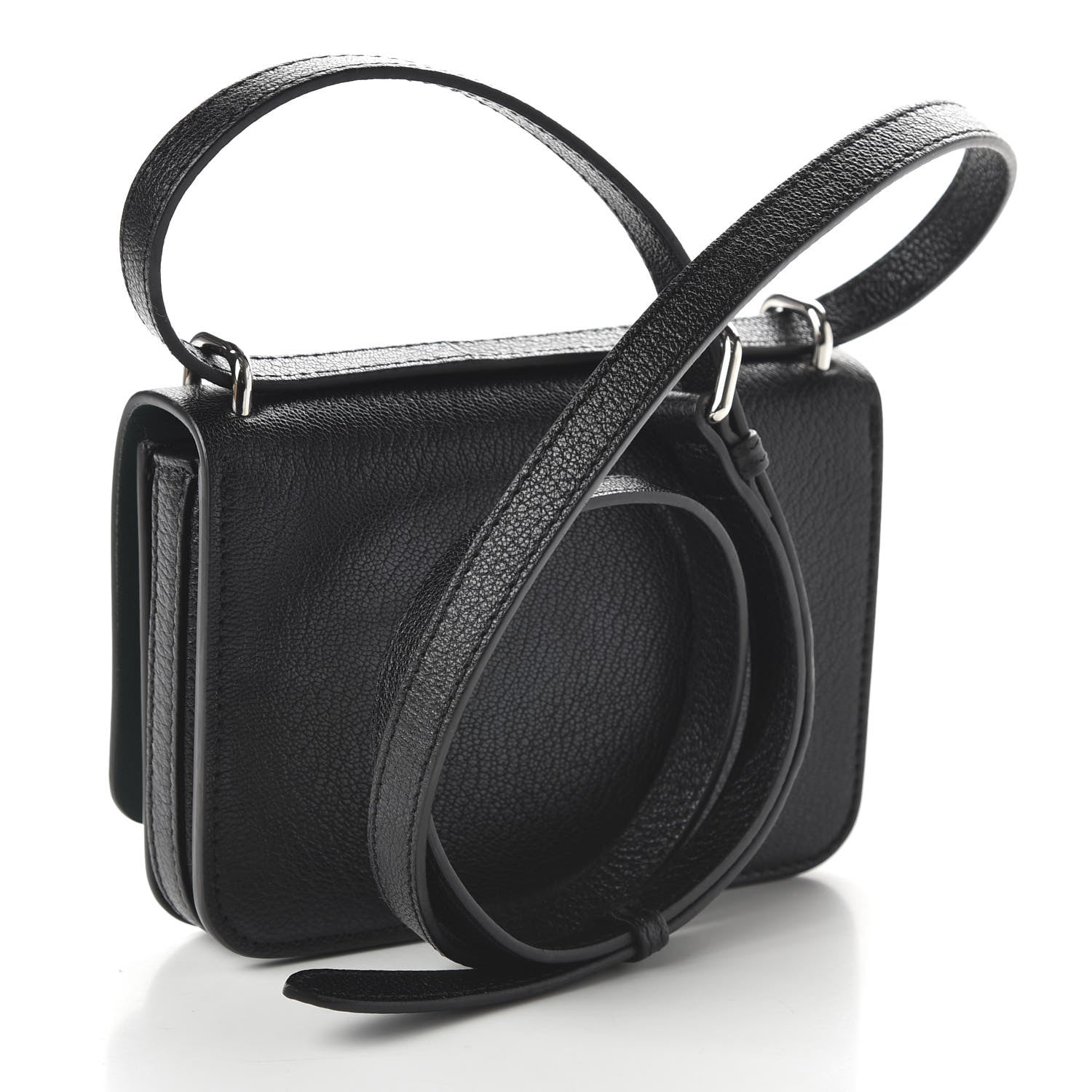 Burberry Goatskin Mini D-Ring Bag Black 3 of 10