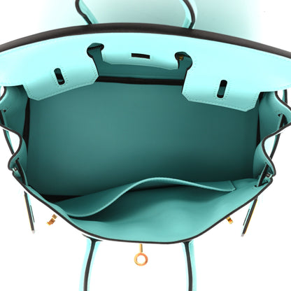 Hermes Swift Birkin 25 Bleu Atoll 5 of 12